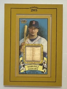 2003 Topps 205 Mini Manny Ramirez Game Used Bat Card #TR-MR Red Sox - Picture 1 of 2