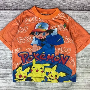 Camiseta estampada vintage de Pokémon Pikachu y Ash de los años 90 talla 4T niño pequeño - Imagen 1 de 7