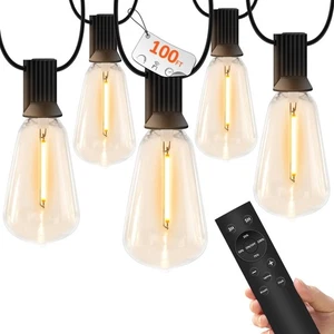 YOYONACY 100 FT Außen Lichterkette für Außen, IP65 Wasserdicht ST38 LED S... - Bild 1 von 9
