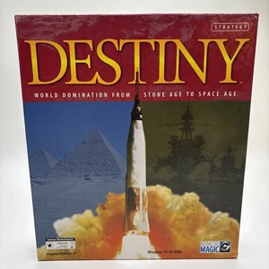 Destiny World Domination PC CD-ROM Windows 1996 gioco di strategia raro big box - Foto 1 di 5
