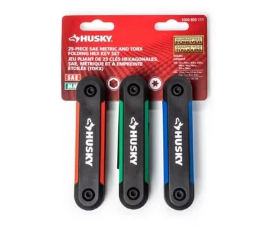 SAE/Metric Folding Hex Key Set With Bonus Torx Set (3-Piece) - Image 1 of 3