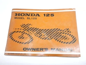 Original 1971 Honda SL125 Owner's Manual - Picture 1 of 3