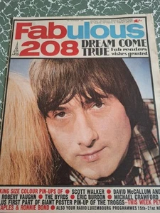 Vintage FABULOUS Magazine 19 NOVEMBER 1966 Troggs Animals U.N.C.L.E Byrds - Imagen 1 de 9