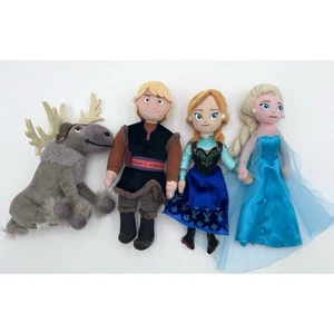 Juego de muñecas de peluche Disney Frozen Anna Elsa Olaf Sven 8" 10" nuevo con etiquetas - Imagen 1 de 4