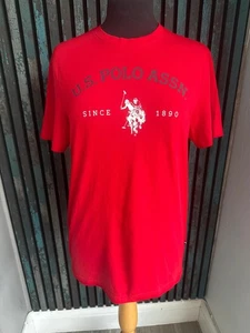 Camiseta Polo US Assn Roja, Talla S, Nueva con etiquetas - Imagen 1 de 8
