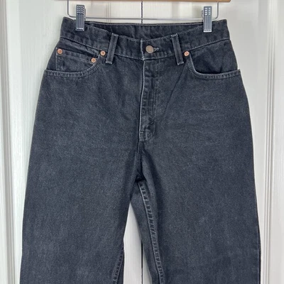 Levis 550 Relaxed Fit Tapered Leg Womens Jean Sz 6 Short Blk Made in USA VTG F7 - Image 1 of 4