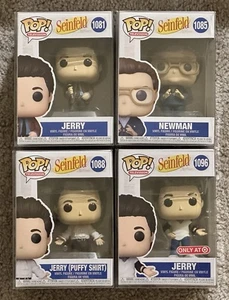Funko Pop! Seinfeld 4 Piece Lot - Jerry Target Exc. Puffy Shirt In Protectors - Picture 1 of 11