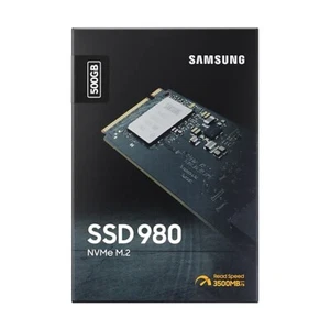 Original Samsung 980 NVMe M.2 SSD 500GB Read/Write up to 3,100/2,600 MZ-V8V500BW - Picture 1 of 6