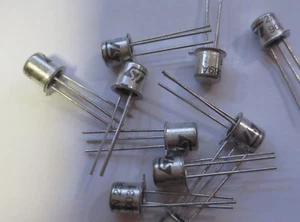 10 x  2N2369A Transistor   NPN  40V 0,2A  TO18  STMicroelectronics NOS - Bild 1 von 1