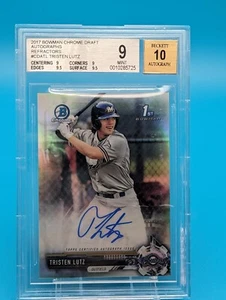 Tristen Lutz 1st Bowman Autograph CDA-TL Beckett Auto 10 - Picture 1 of 5