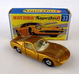 Matchbox Superfast No. 33 Lamborghini Miura P400 - BOX MIB - Picture 1 of 9
