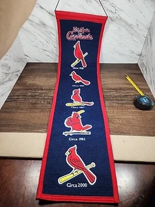☆St. Louis Cardinals MLB Winning Streak Sports Wool Blend Cardinal Logo Banner☆ - Picture 1 of 6