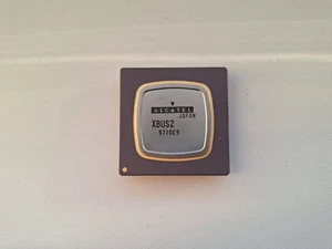 ALCATEL JAPAN XBUS2 uncommon vintage CPU GOLD - Afbeelding 1 van 2