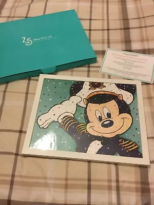 Disney Cruise Line 25th Anniversary Framed Picture Print Captain Mickey BNIB - Image 1 of 4