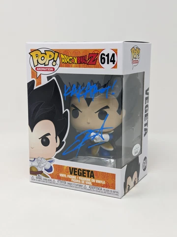 Chris Sabat Dragon Ball Z Vegeta #614 Signed Funko Pop JSA Certified Autographed Cover