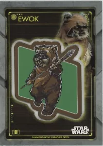 Topps Star Wars Holocron Commemorative Patch Card P-WE Ewok Ewok - Picture 1 of 2
