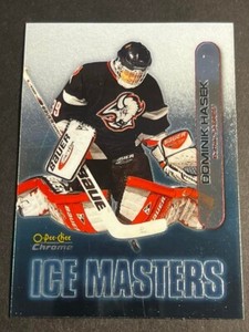 Box 3: 1999-00 O PEE CHEE Chrome OVERSIZE PROOF Ice Masters Dominik Hasek Sabres