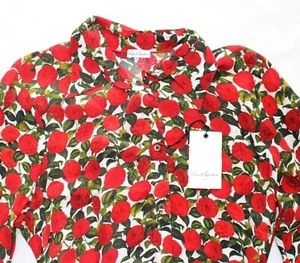 $428 NEW Robert Graham Dress Long Sleeve GIANNA Floral Women XS X-SMALL Red Silk - Picture 1 of 8