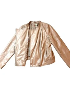 Ruff Hewn Damen Kunstleder Motorradjacke Größe XL Petite Coat - Bild 1 von 11