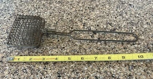 Vintage Drahtkäfig Seifensparer 9" Haushalt hängend Küchenutensilien amerikanisch 1930er - Bild 1 von 5
