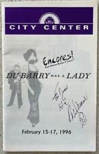Robert Morse (Only) Signed /Inscribed Playbill Du Barry Was a Lady  Encores 1996