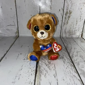 Ty Beanie Boos - STARS the Brown Bear 6” Cracker Barrel Exclusive With Tags - Picture 1 of 8