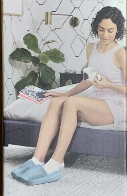 HoMedics подошва соска ультра плюшевая ткань вибрации синий ноги массажер новый - Изображение 1 из 4