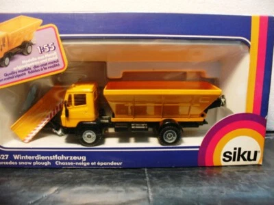 WOW EXTREMELY RARE #2527 Mercedes 2232 Snow Plough & Gritter Ora BNIB 1:55 Siku - Image 1 of 4