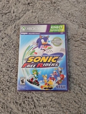 Sonic Free Riders Microsoft Xbox 360 2010 Kinect Platinum Hits  - Image 1 of 3