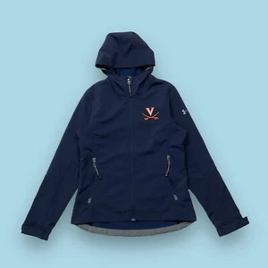 Under Armour University Virginia Semi Fitted Full Zip Jacket Women Medium Navy - Bild 1 von 7
