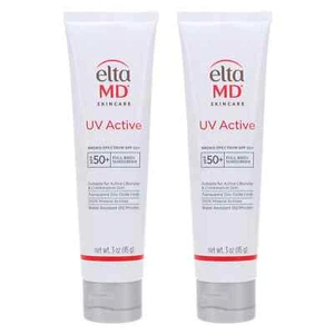 EltaMD UV Active Broad Spectrum SPF 50+ Full Body Sunscreen 3 oz 2 Pack - Picture 1 of 2
