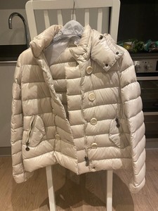 Beige Moncler Coats, Jackets 