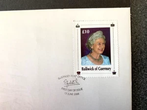 GUERNSEY 2006 HM QUEEN 80th BIRTHDAY £10 HI-VAL STAMP FIRST DAY COVER VGC - Picture 1 of 2