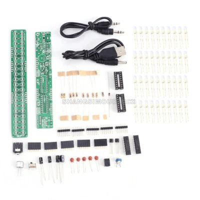 DC 3V-12V RGB LED Flashing Audio Spectrum Indicator LED Flashing Display Module - Bild 1 von 4