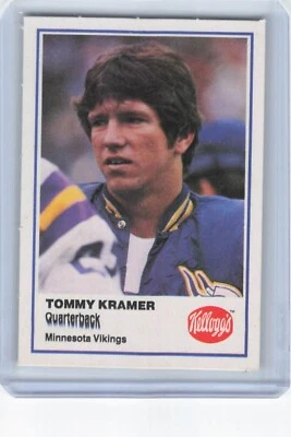 Kellogg's Tommy Kramer 1982 #sin numerar Foto 1 de 2