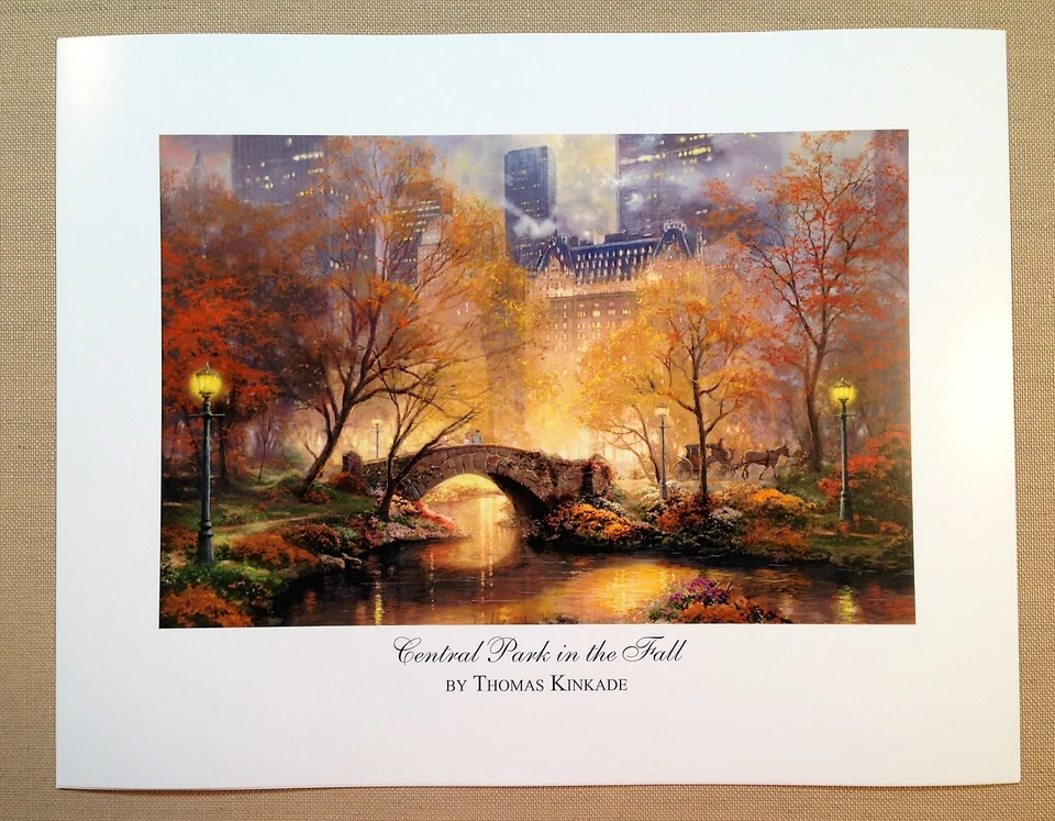 Thomas Kinkade Open Edition print "Central Park in the Fall" - Image 1 of 1