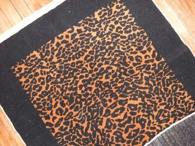 Vintage Turkish Art Deco Cheetah Rug Size 2'11''x4'6'' - Image 1 of 4