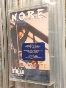N.O.R.E. God's Favorite Cassette 02 USA EDITION HYPE STICKER SEALED RAP HIP HOP - Picture 1 of 4