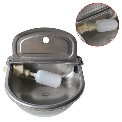 Stainless Water Trough Bowl Automatic Drinking Horse Cow Chicken cattle AutoFill - Image 1 of 4