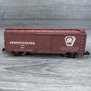 N Scale Con-Cor 40' Box Car Pennsylvania PRR 47011 Freight Train Car - Picture 1 of 10
