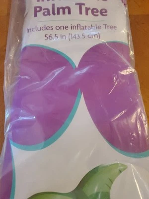 PALMERA INFLABLE 56.5" 4' 10" LUAU FIESTA PLAYA PISCINA Nuevo Foto 1 de 3