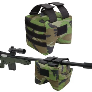 Reposapiés para pistola de caza bolsa de compresión delantera o trasera campo de tiro bolsa de arena banco con correa - Imagen 1 de 9