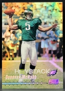 1999 Topps Stadium Club Donovan McNabb Chrome Refractor Previews #C16 RC Eagles - Picture 1 of 2