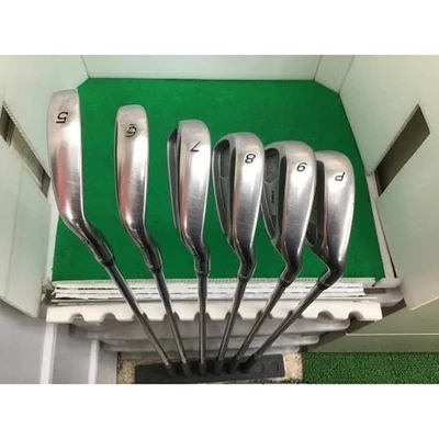 (TaylorMade) RAC OS Iron Set 6 piece 5.6.7.8.9.P Rifle 90HT Flex Regular Used - Image 1 of 4