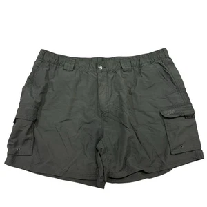 Guide Gear GG Sz 2XL Gray Cargo Shorts Elastic Waist 100% Nylon Outdoors Fishing - Picture 1 of 10