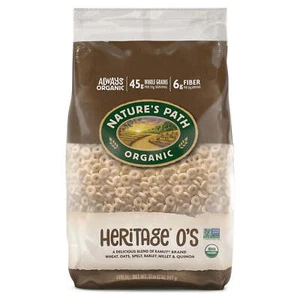 Nature's Path Organic Heritage O's Whole Grain Breakfast Cereal Shelf Stable Bag - Picture 1 of 7