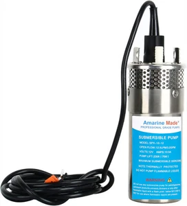12V DC Submersible Deep Well Pump 3.2GPM 230FT Stainless Steel Solar Water Pump - Picture 1 of 18