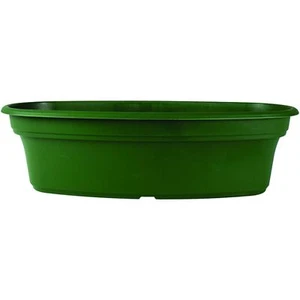 The HC Companies Decorative Plastic Pot Planter for Outdoor Plants Green, 12" - Picture 1 of 1
