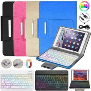 For Lenovo Tab M10 P10 10.1 10.3 P11 Tablet Rainbow Backlit Keyboard Case Cover - Picture 1 of 26