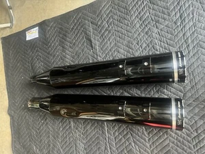 Khrome Werks 4.5 Inch HP-Plus Slip-On Mufflers - Eclipse with Tracer M8 Touring - Picture 1 of 12